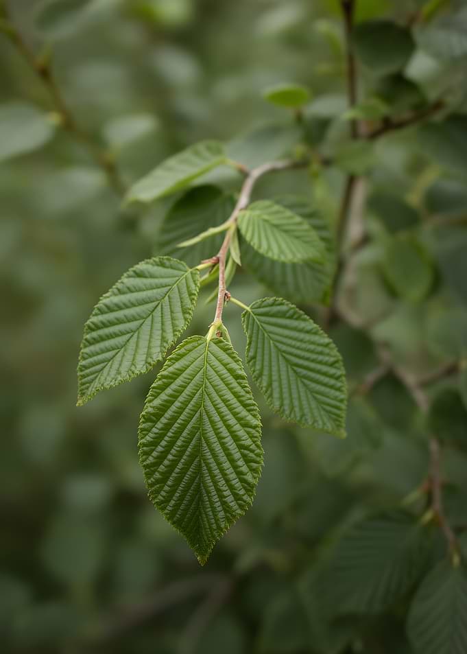 Green Leaves on a Branch