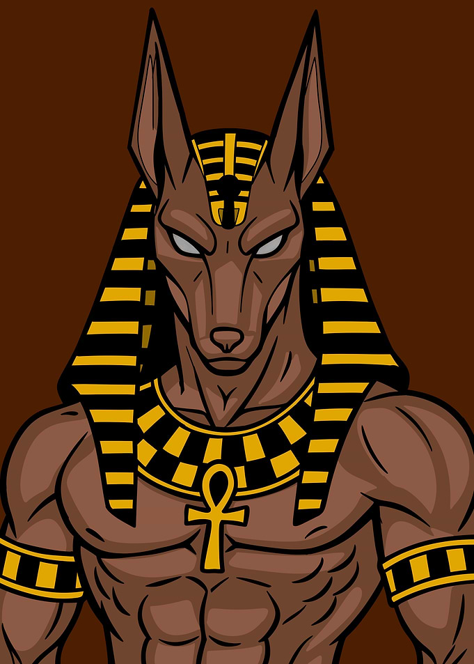 Anubis Egyptian God Illustration