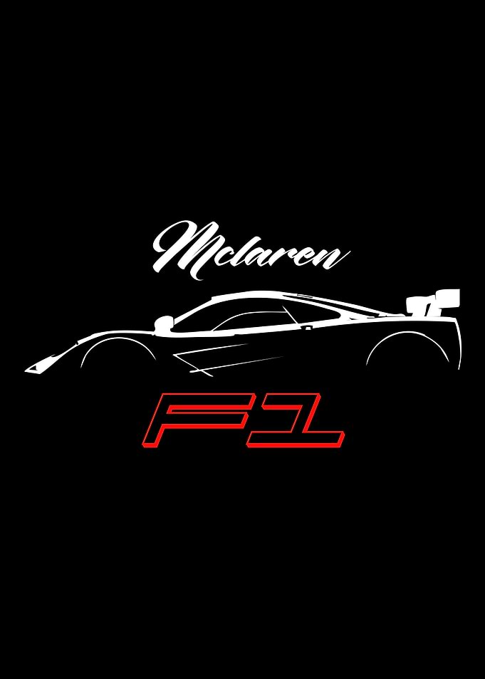 McLaren F1 Car Silhouette
