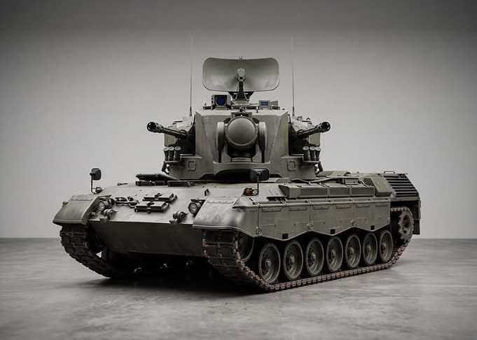 German Gepard Anti-Aircraft Tank Model