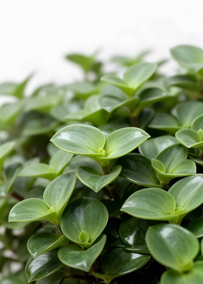 Close-up of lush green plant leaves