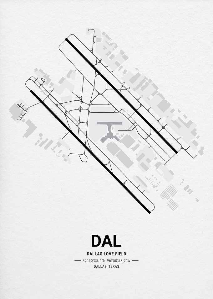 Dallas Love Field Airport Map