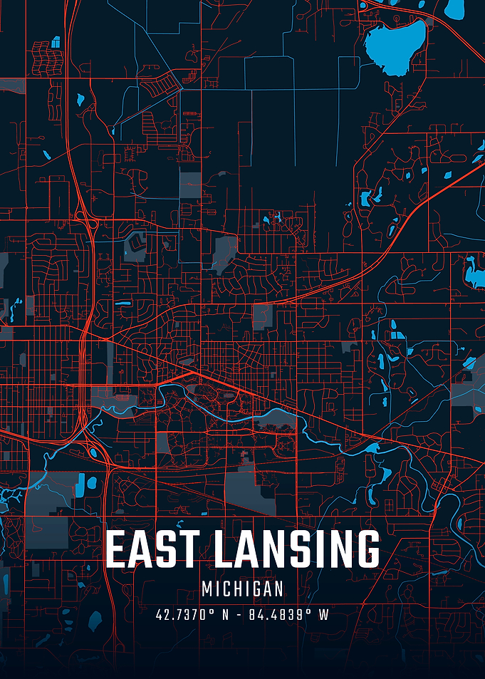East Lansing City Map
