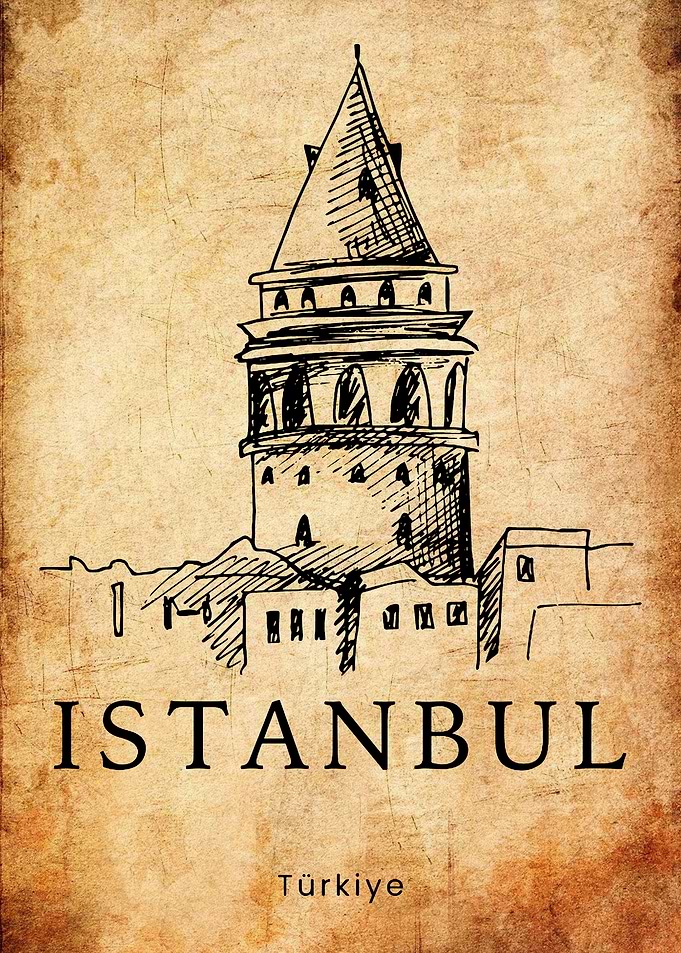 Istanbul Travel Poster