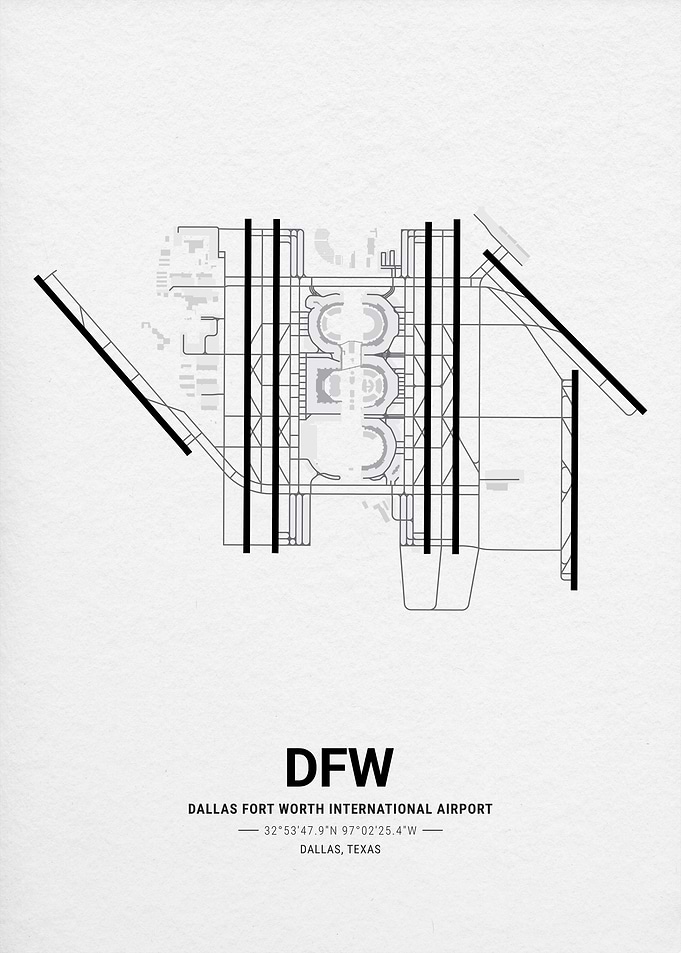 Dallas Fort Worth International Airport Map