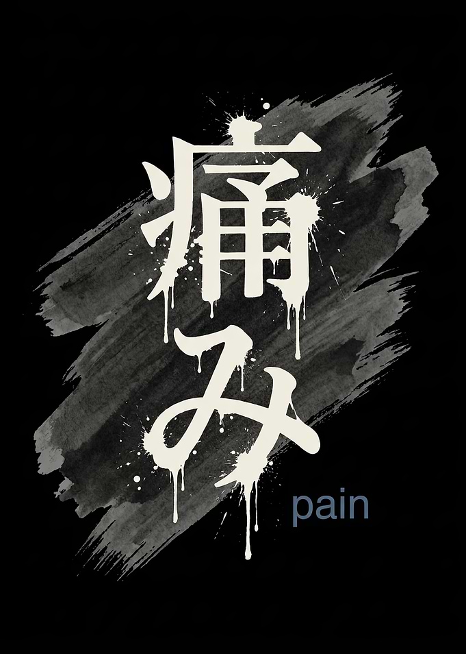 Japanese Kanji for Pain