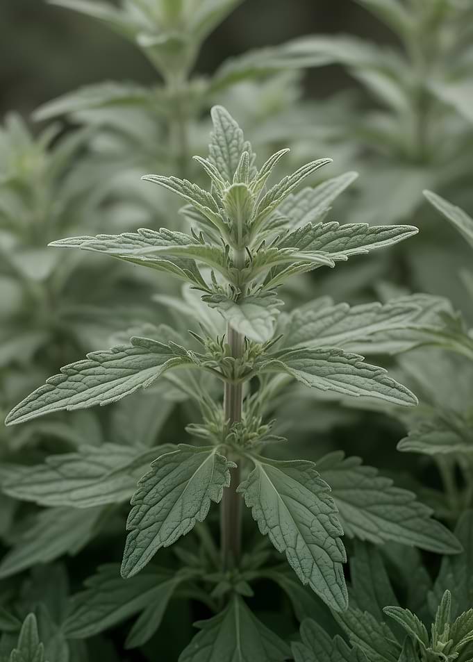 Close-up of a green plant stem