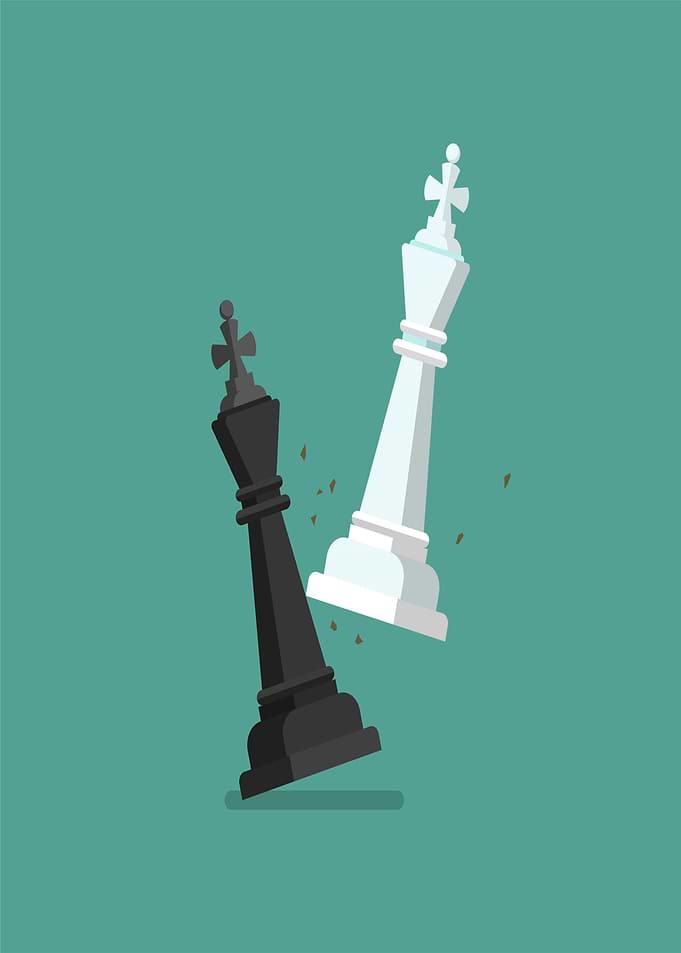 Chess Kings Collide