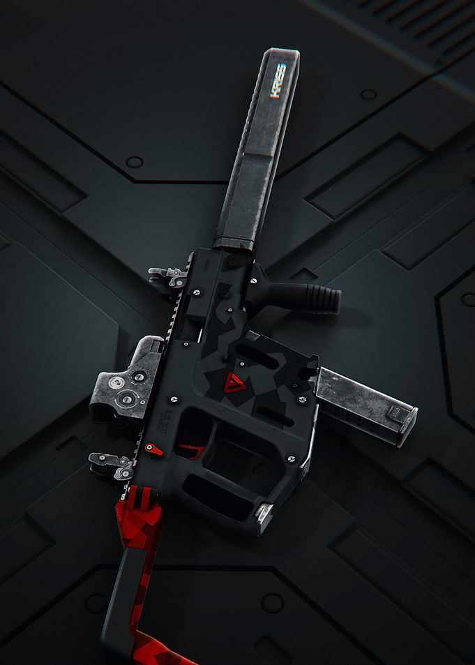 Futuristic KRISS Vector Submachine Gun