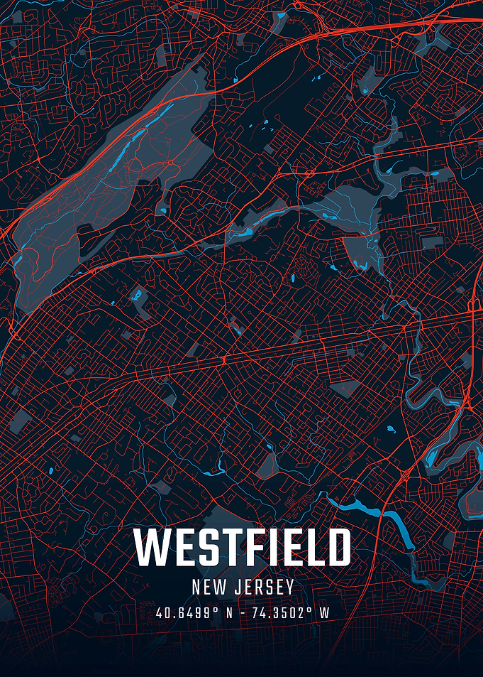 Westfield New Jersey City Map