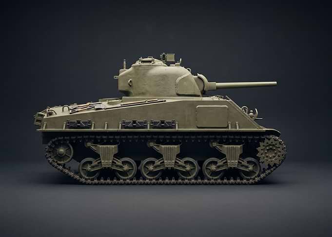 Olive Green Military Tank