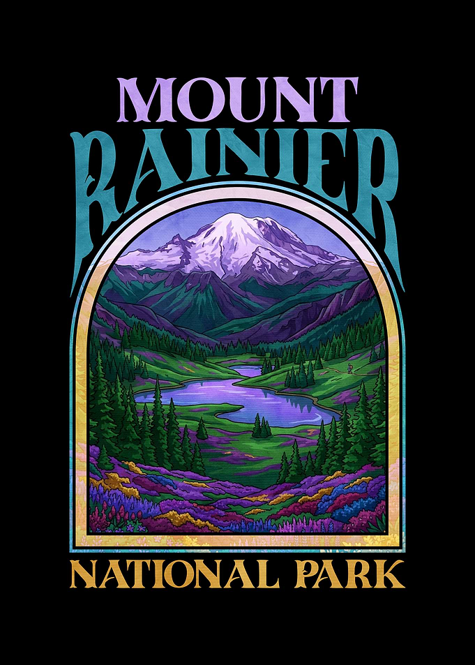 Mount Rainier National Park Art