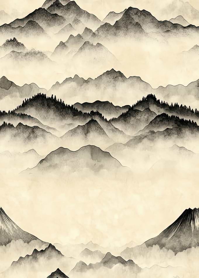 Misty Mountain Landscape