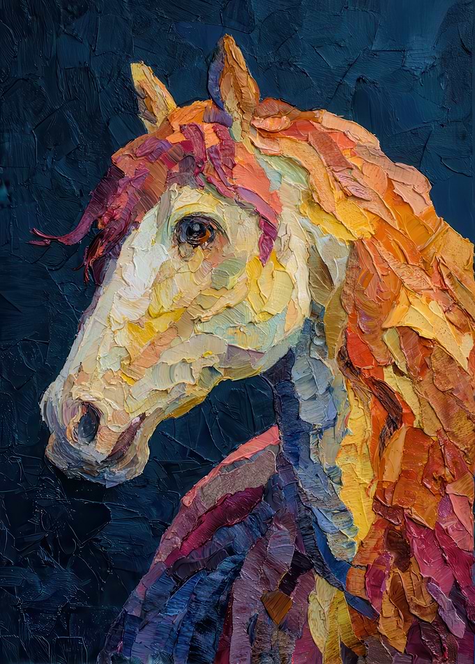 Textured Horse Portrait
