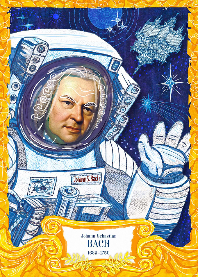 Astronaut Johann Sebastian Bach in Space