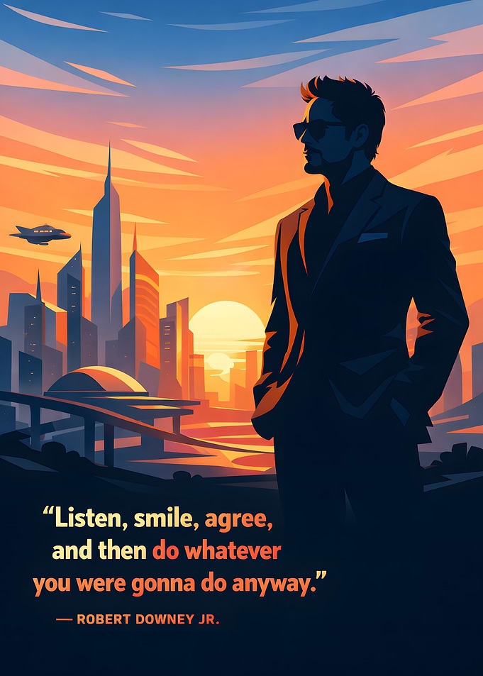 Tony Stark Inspirational Quote