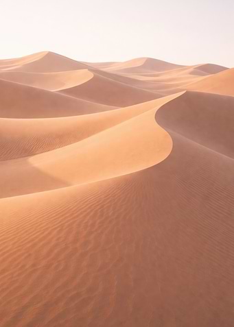 Desert Sand Dunes at Sunset