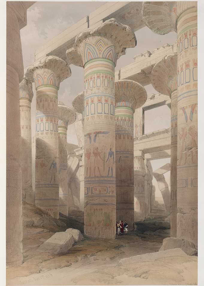 Ancient Egyptian Temple Columns
