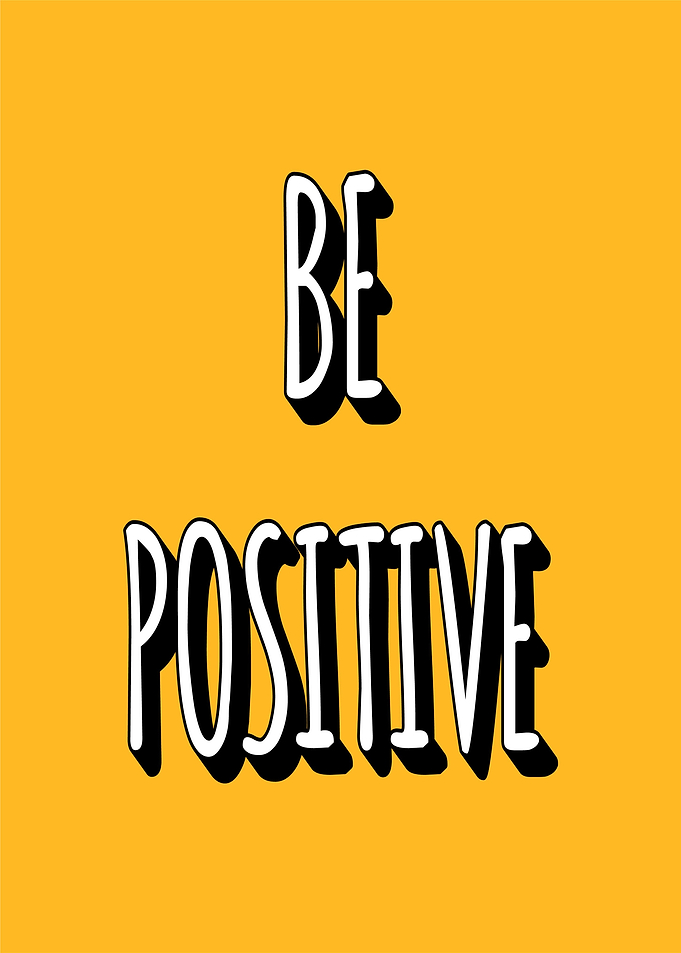 Be Positive Text Art