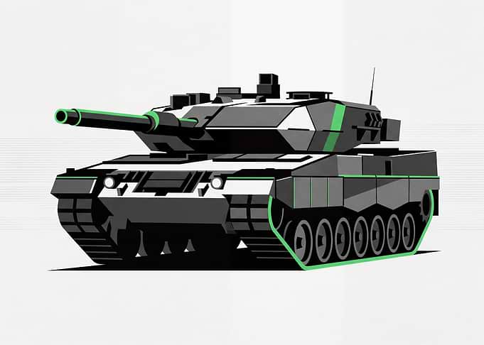 Modern Tank Illustration