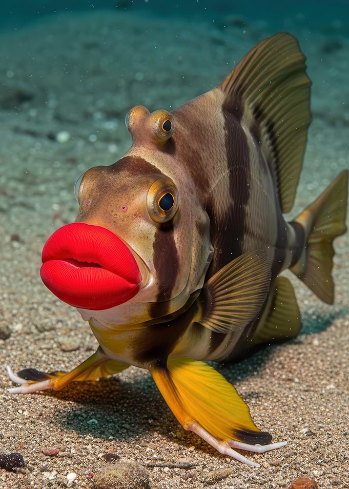 Fish with Red Lips