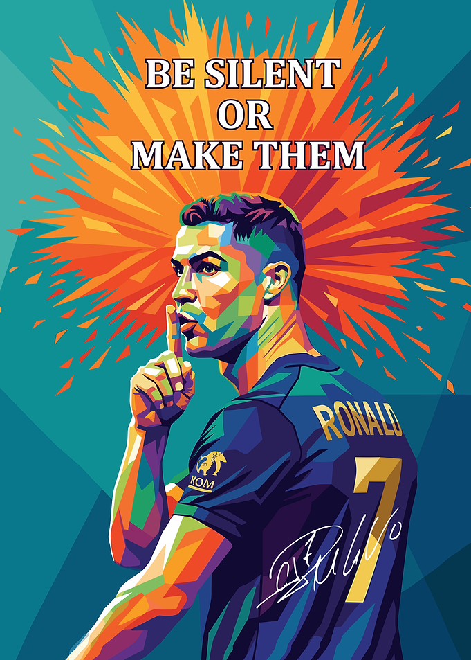 Cristiano Ronaldo Shushing
