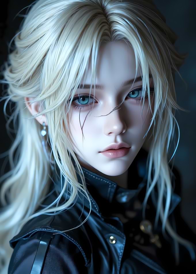 Anime Girl with Blonde Hair and Blue Eyes