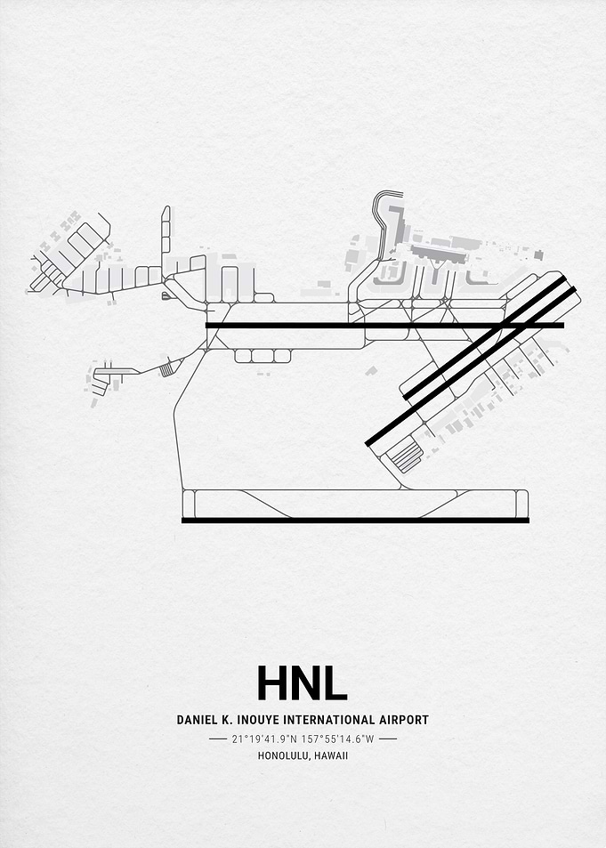 Daniel K. Inouye International Airport Map