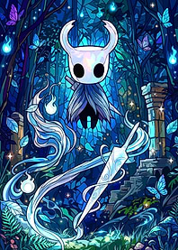 Hollow Knight in Enchanted Forest