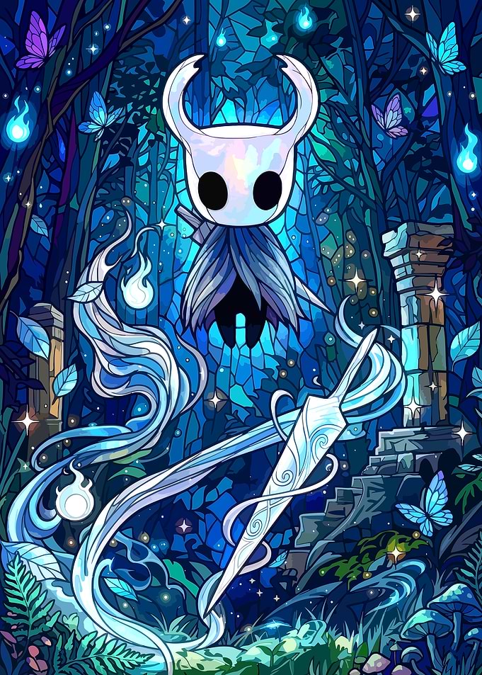 Hollow Knight in Enchanted Forest