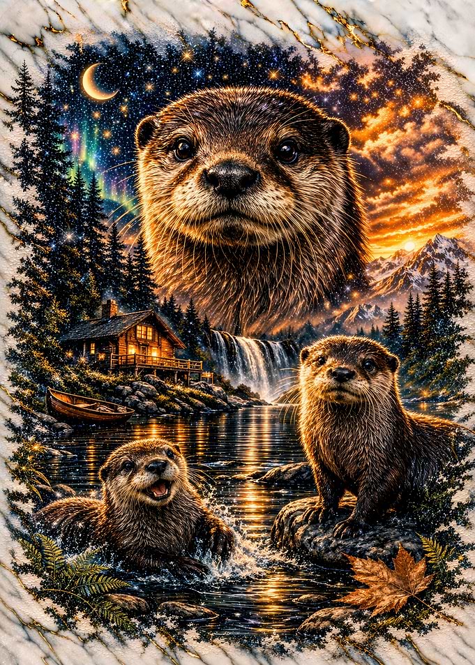 Otters in a Northern Wilderness