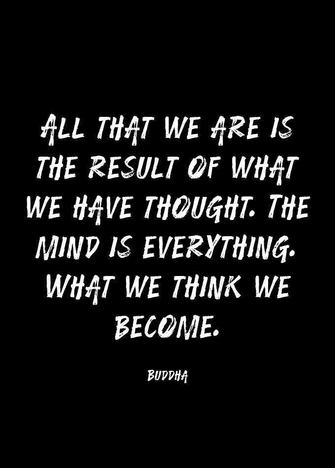 Buddha quote on thought and becoming