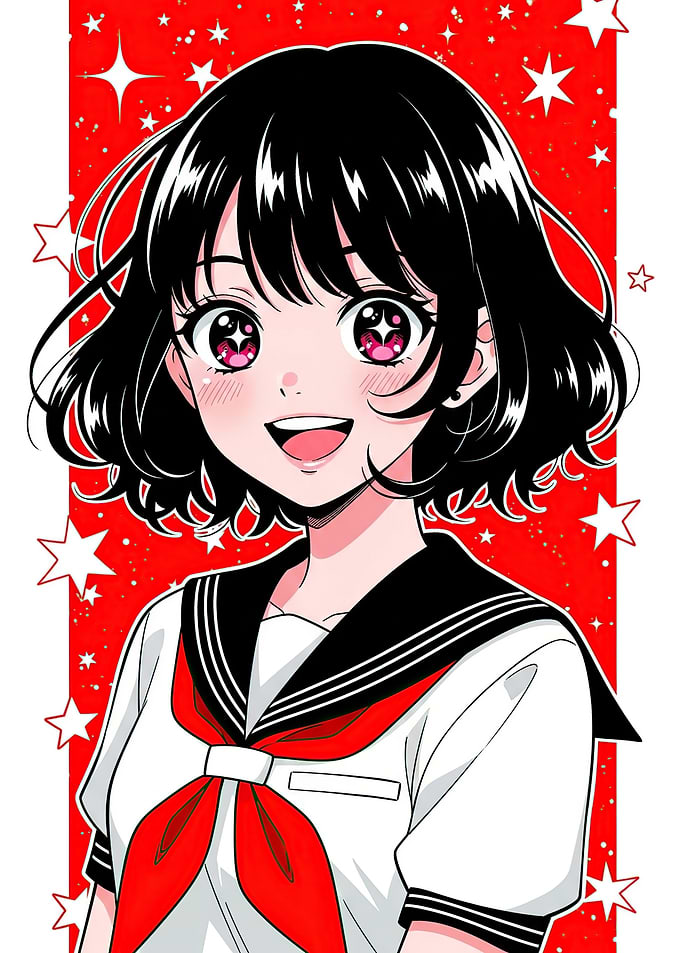Anime Girl in School Uniform