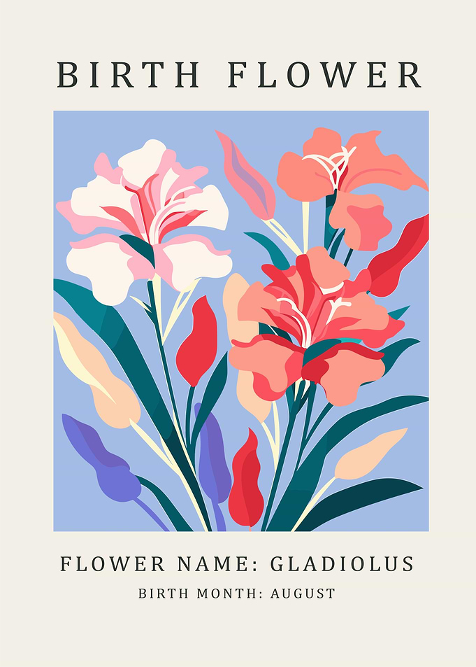 Gladiolus Birth Flower August