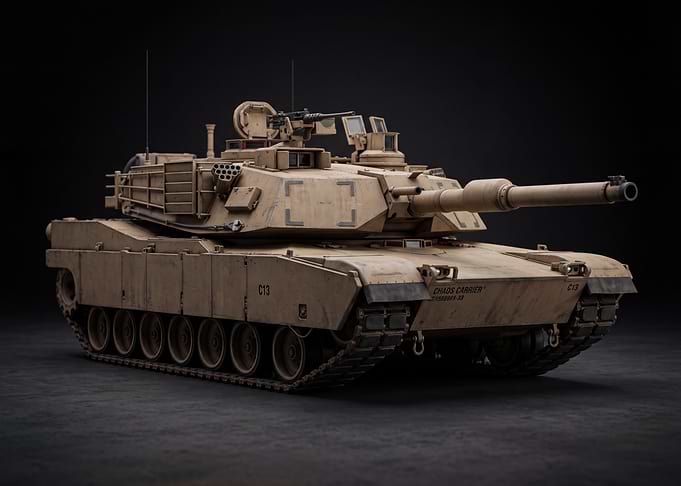 Desert Camouflage Tank