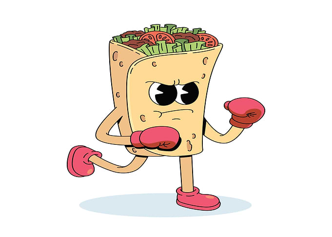 Boxing Burrito Character