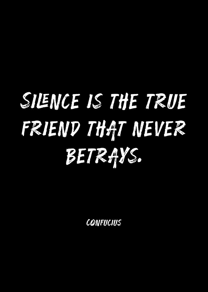 Confucius Quote on Silence