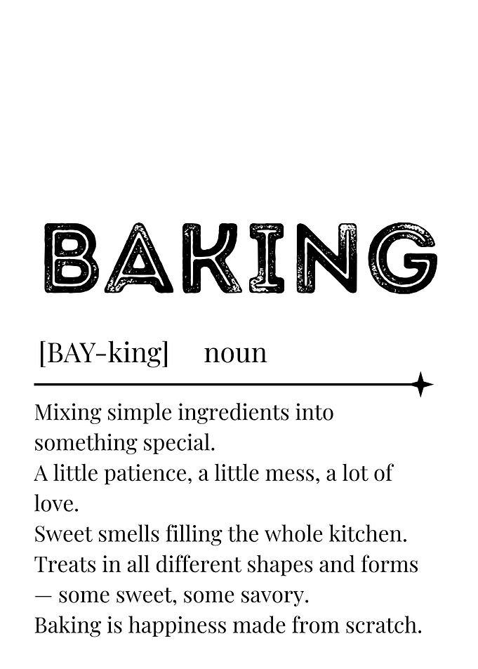 Baking Definition Art