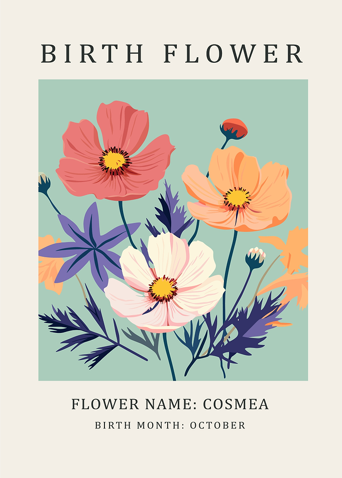 Cosmea Birth Flower October