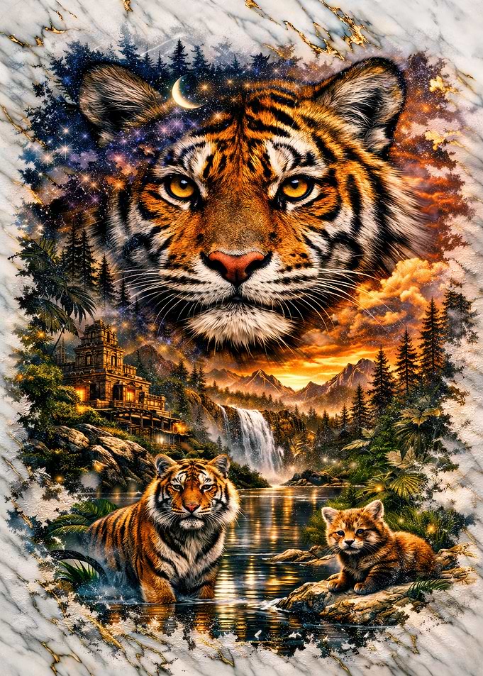 Majestic Tiger Landscape