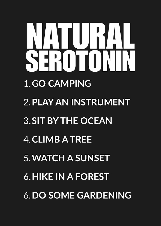 Natural Serotonin List