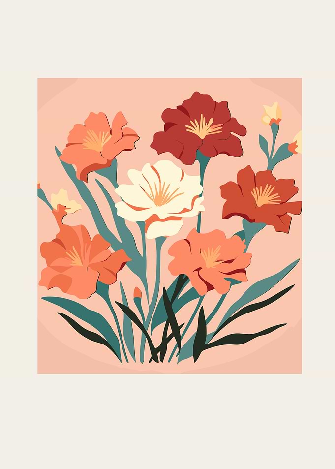 Abstract Floral Arrangement