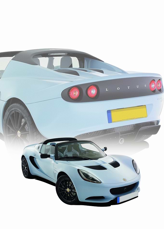 Light Blue Lotus Elise CLub Racer Convertible