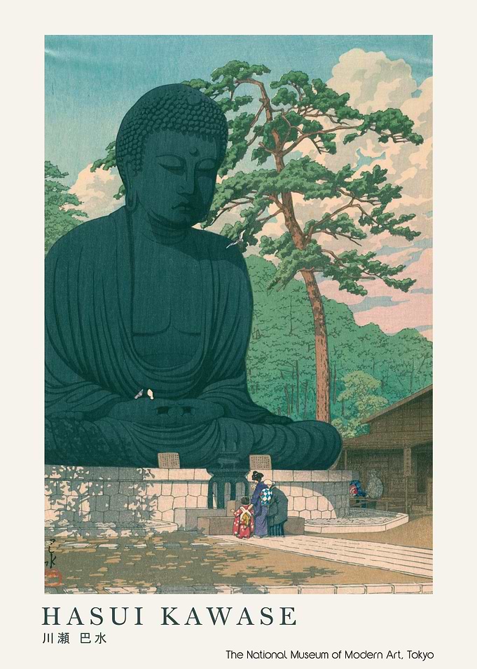 Hasui Kawase Great Buddha Print