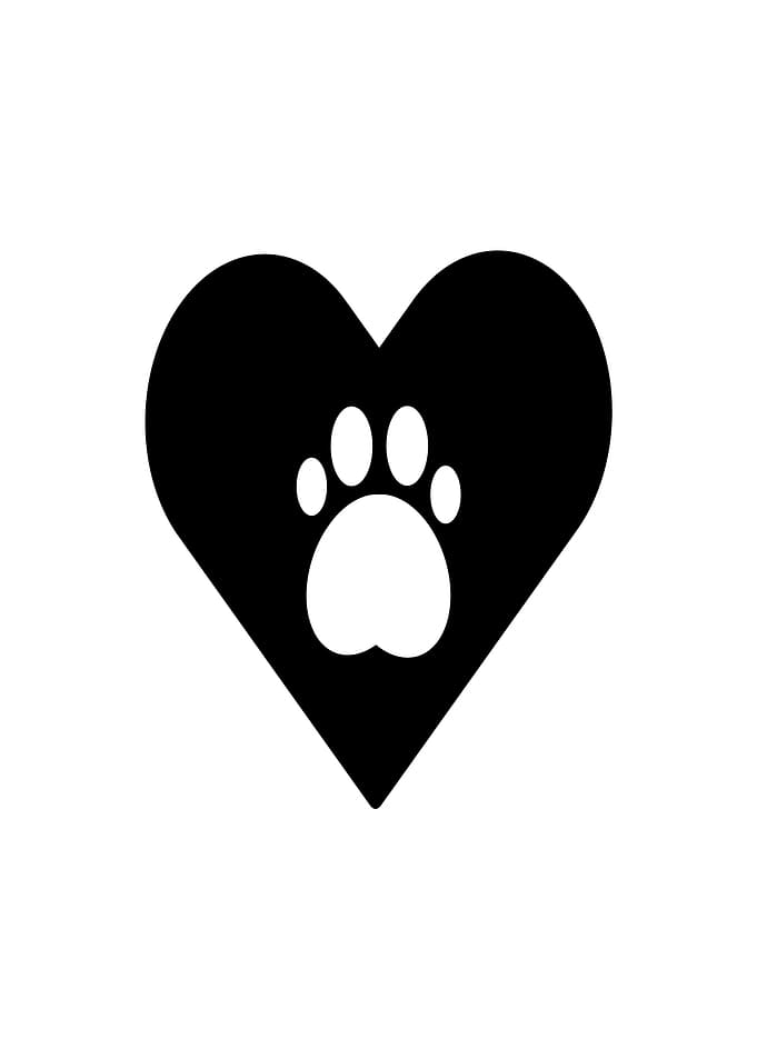 Heart With Paw Print