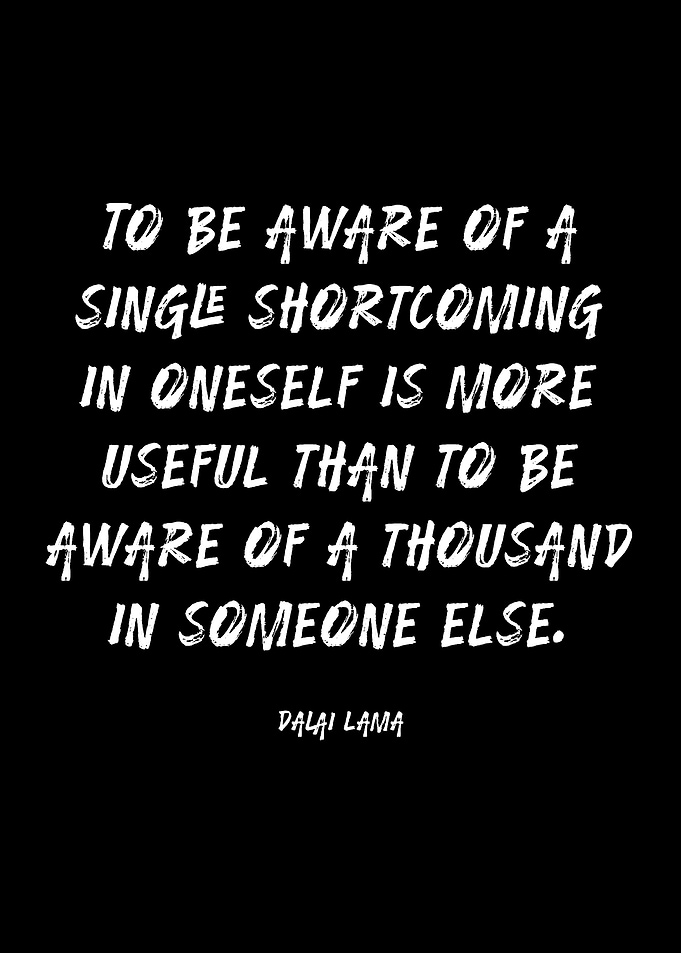 Dalai Lama Quote on Self-Awareness