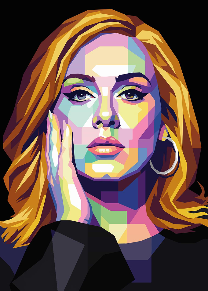 Pop Art Portrait of Adele