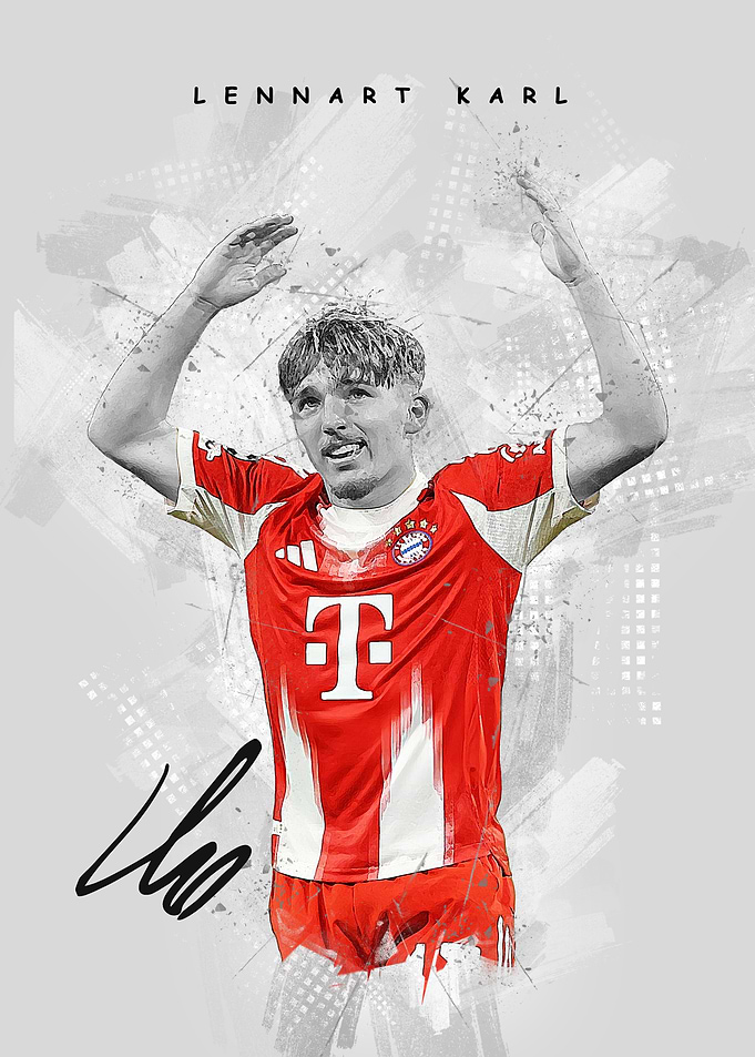 Lennart Karl Soccer Player Portrait