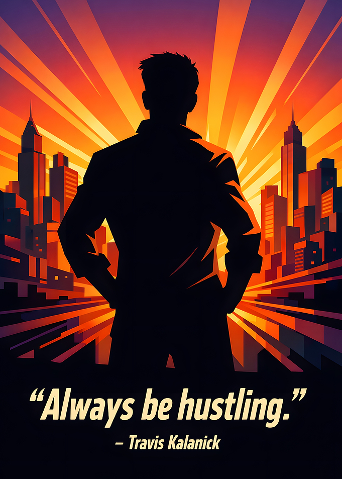 Silhouette of a man in a city