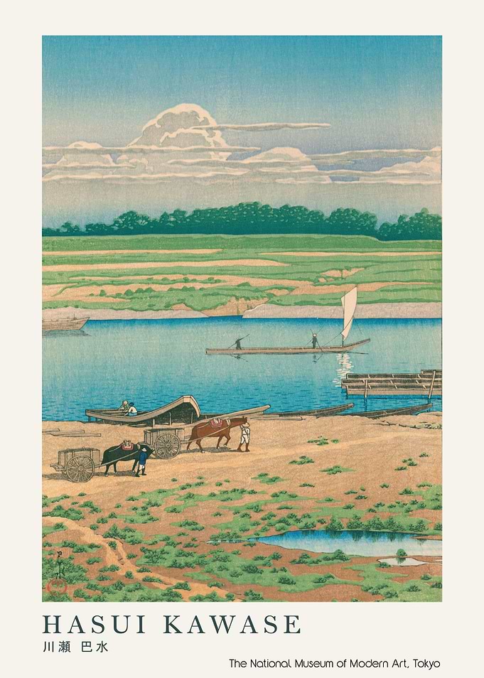 Hasui Kawase River Landscape